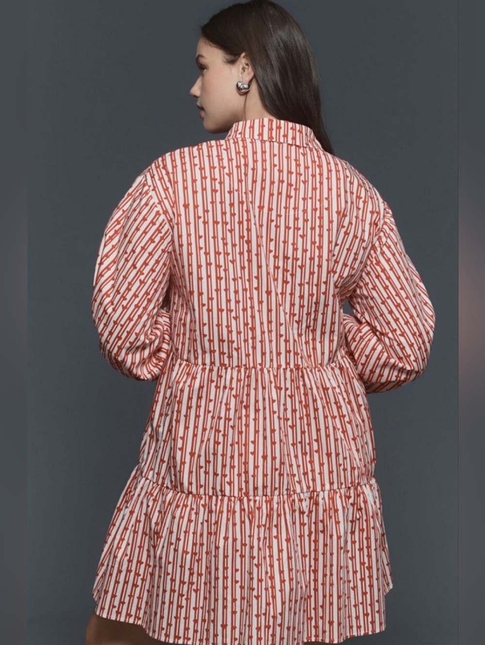 ANTHROPOLOGY X MAEVE The Bettina Tiered Mini Shirt Dress - Picture 3 of 9